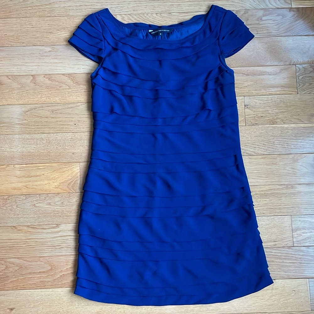 French Connection Royal Blue party dress, size 8 UK, size 4 US